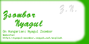 zsombor nyagul business card